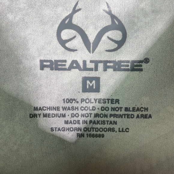 REALTREE Mens Camouflage Short Sleeve Tee. Sz: M - Picture 2 of 6